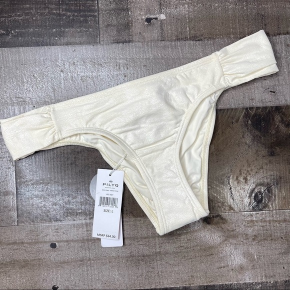 NWT Pilyq Keshi Pearl-Fanned Tenny size Large - Picture 3 of 12